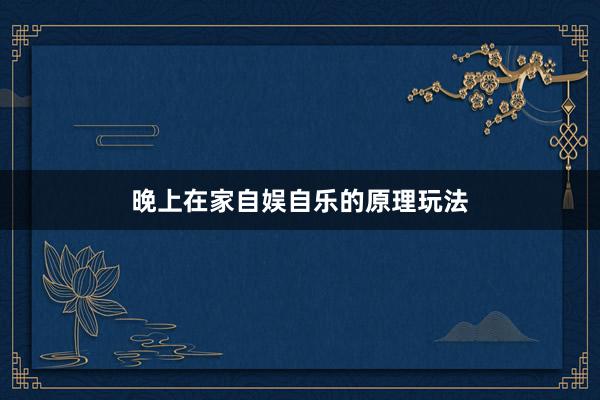 晚上在家自娱自乐的原理玩法